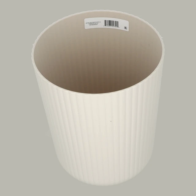 Alt view image 4 of 6 - 64 Gallon Mainstays Beige Plastic Ribbed Wastebasket