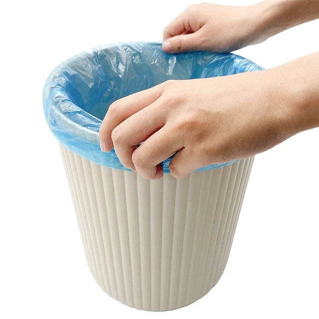Alt view image 3 of 6 - 64 Gallon Mainstays Beige Plastic Ribbed Wastebasket