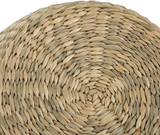 Alt view image 4 of 6 - Homezone 9" Tapered Seagrass Basket with Modern Blue Detail