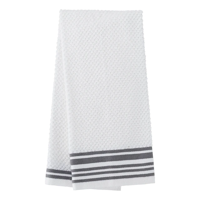 Alt view image 3 of 6 - Mainstays 4-Pack 16in x 26in Woven Kitchen Towel Set, Gray