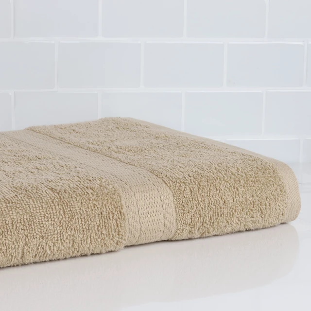 Alt view image 5 of 6 - Mainstays Basic Bath Towel (2-Pack), 100% Cotton, Tan