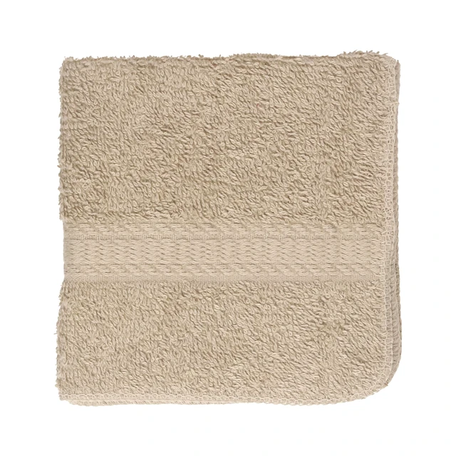 Alt view image 5 of 6 - Mainstays Basic Bath Collection Washcloth, 6 Pack, 100% Cotton, 12in x 12in, Tan