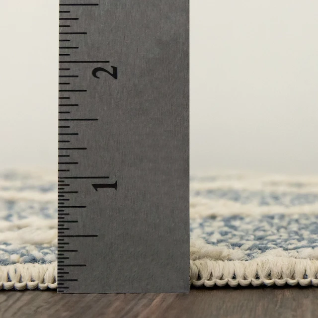 Alt view image 3 of 6 - Mainstays Traditional Blue Diamond Indoor Accent Rug, 1ft8in x 2ft10in