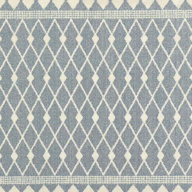 Alt view image 2 of 6 - Mainstays Traditional Blue Diamond Indoor Accent Rug, 1ft8in x 2ft10in