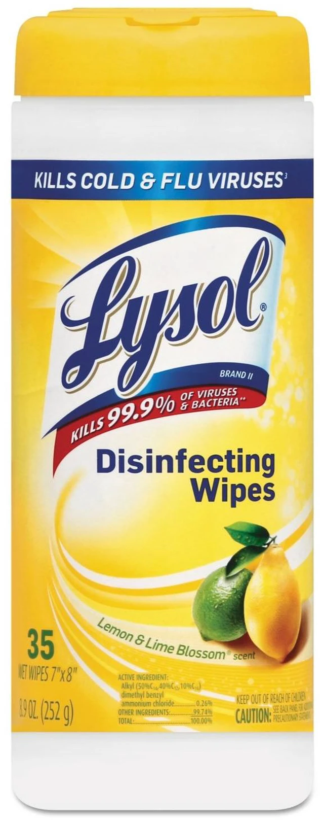 Main image of Lysol Citrus Scented Disinfecting Wipes, 35/Canister
