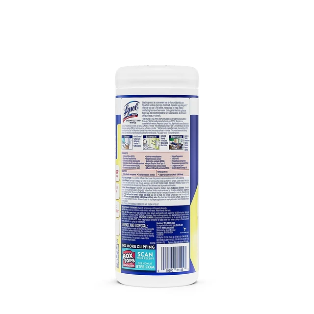 Alt view image 3 of 6 - Lysol Citrus Scented Disinfecting Wipes, 35/Canister