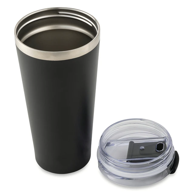 Alt view image 3 of 6 - Mainstays 20oz Stainless Steel Tumbler, Black
