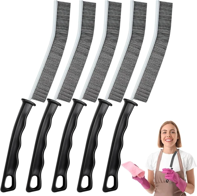 Main image of 5 Pack Hard Bristle Crevice Cleaning Brush, Multifunctional Gap Scrub Brush for Kitchen, Bathroom, Window, Faucets, Toilet