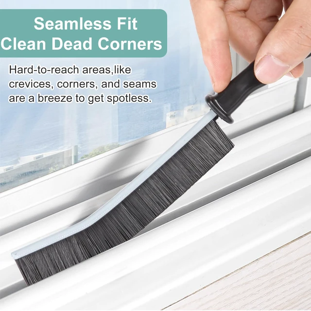 Alt view image 2 of 6 - 5 Pack Hard Bristle Crevice Cleaning Brush, Multifunctional Gap Scrub Brush for Kitchen, Bathroom, Window, Faucets, Toilet