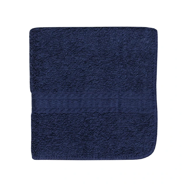 Alt view image 3 of 6 - Mainstays 100% Cotton Washcloth 6 Pack, 12in x 12in, Navy
