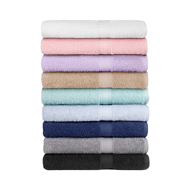 Alt view image 2 of 6 - Mainstays 100% Cotton Washcloth 6 Pack, 12in x 12in, Navy