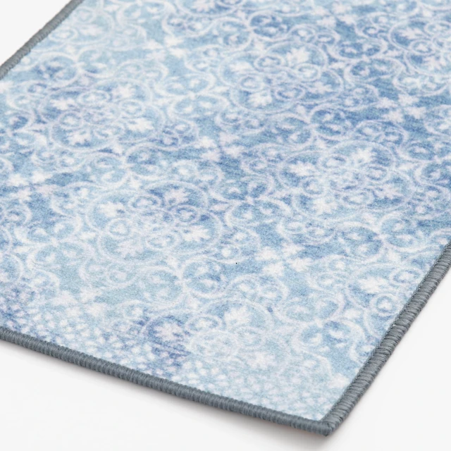 Alt view image 5 of 6 - Mainstays 18 in x 30 in Teal Medallion Indoor Rug