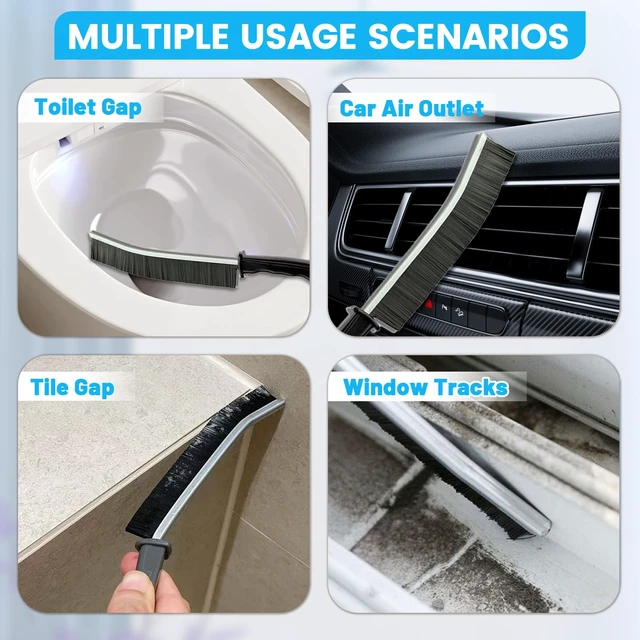 Alt view image 6 of 6 - 16Pcs Hard Bristle Crevice Cleaning Brush Set for Gaps