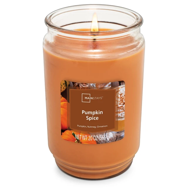 Alt view image 4 of 5 - Mainstays Pumpkin Spice Scented Single Wick Jar Candle, 20 oz