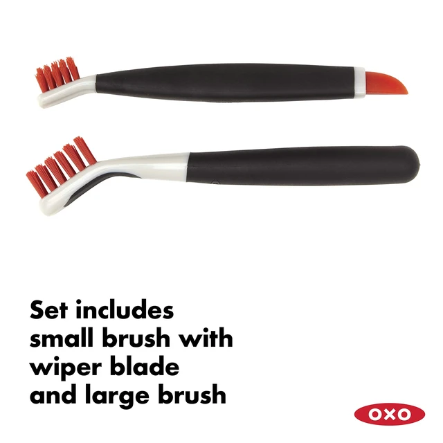 Alt view image 2 of 6 - OXO Good Grips Deep Clean Brush Set, Orange, Blue