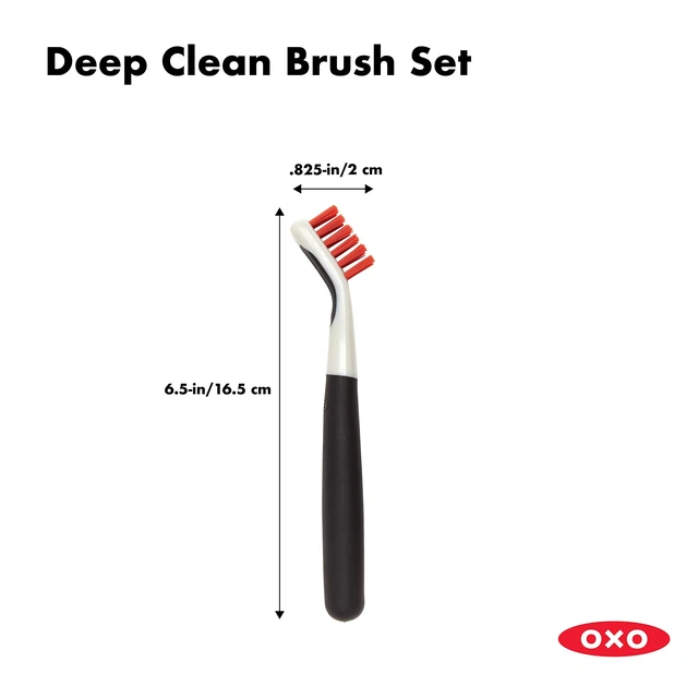 Alt view image 3 of 6 - OXO Good Grips Deep Clean Brush Set, Orange, Blue