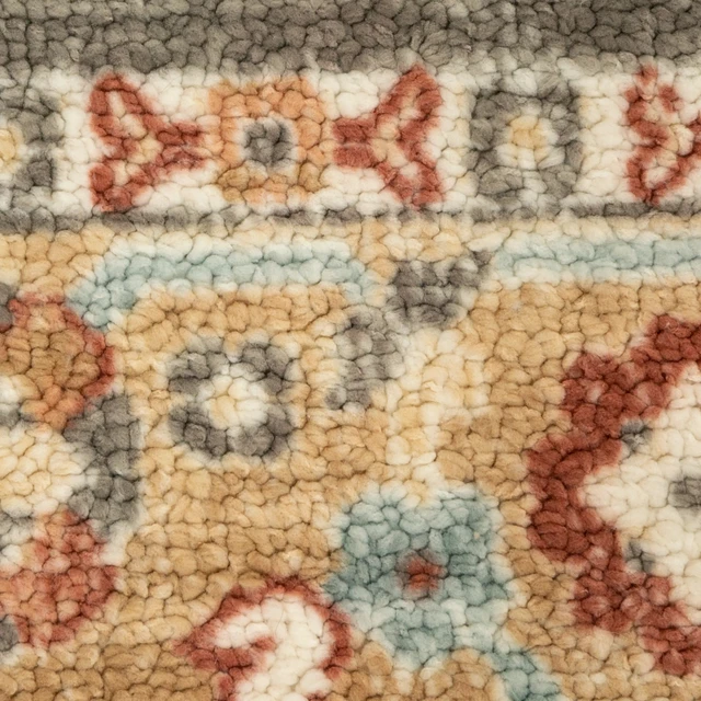 Alt view image 3 of 6 - Mainstays Persian Border Medallion Loop Print Rust Brown Indoor Accent Rug, 1'8"x2'10"