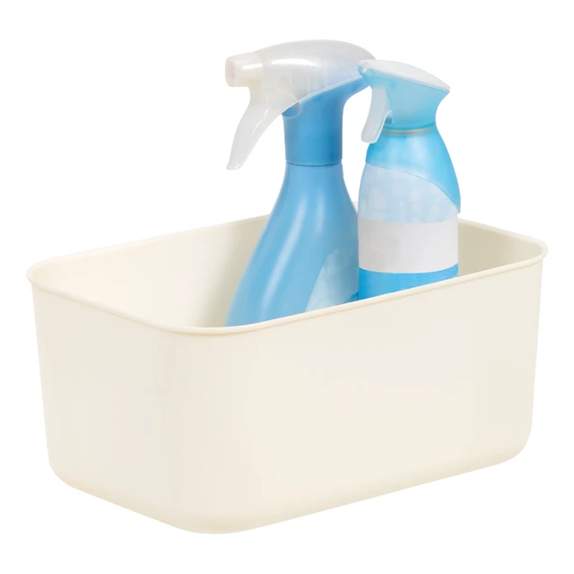 Alt view image 2 of 6 - IRIS Small Plastic Storage Organizer Basket, Off-White