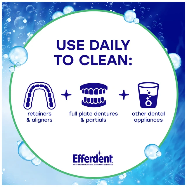 Alt view image 2 of 6 - Efferdent Denture Cleaner Tablets, Minty Fresh & Clean, 126 Count