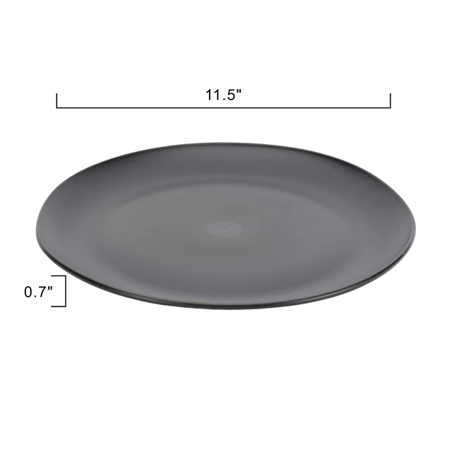 Alt view image 6 of 6 - Mainstays 12-Piece Eco-Friendly Recycled Plastic Dinnerware Set, Black