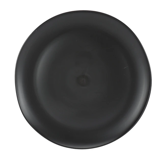 Alt view image 3 of 6 - Mainstays 12-Piece Eco-Friendly Recycled Plastic Dinnerware Set, Black