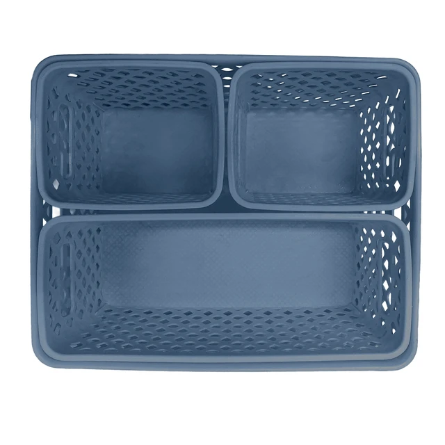 Alt view image 5 of 6 - Deco Basket Moonlight Blue, 4Pcs, Pack of 2