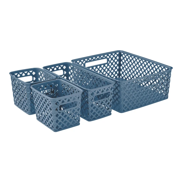Alt view image 3 of 6 - Deco Basket Moonlight Blue, 4Pcs, Pack of 2