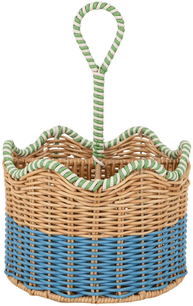 Main image of Two-Tone Rattan Caddy by Drew Barrymore