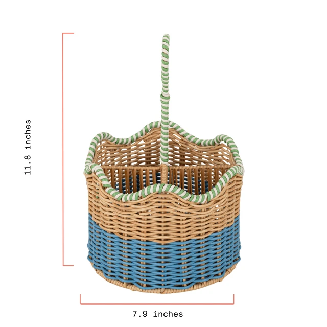 Alt view image 3 of 6 - Two-Tone Rattan Caddy by Drew Barrymore