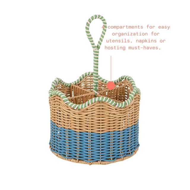 Alt view image 4 of 6 - Two-Tone Rattan Caddy by Drew Barrymore