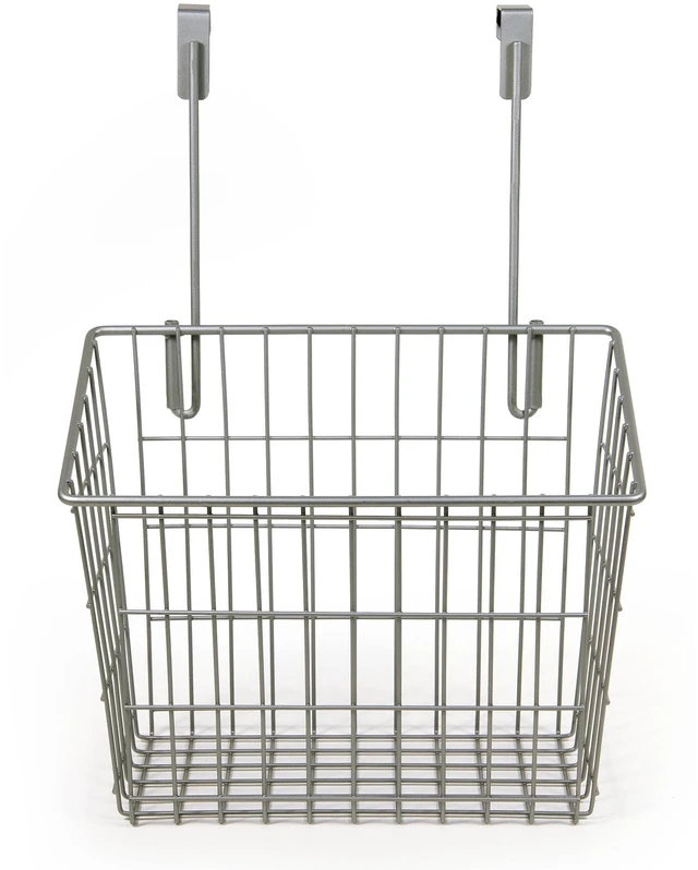 Main image of Mainstays Over-the-Cabinet Metal Basket Organizer, Silver
