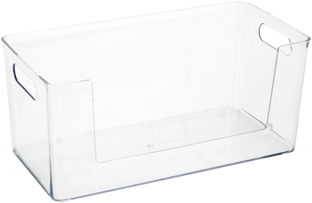 Main image of Simplify Rectangular Cabinet Organizer Basket Bin, Clear