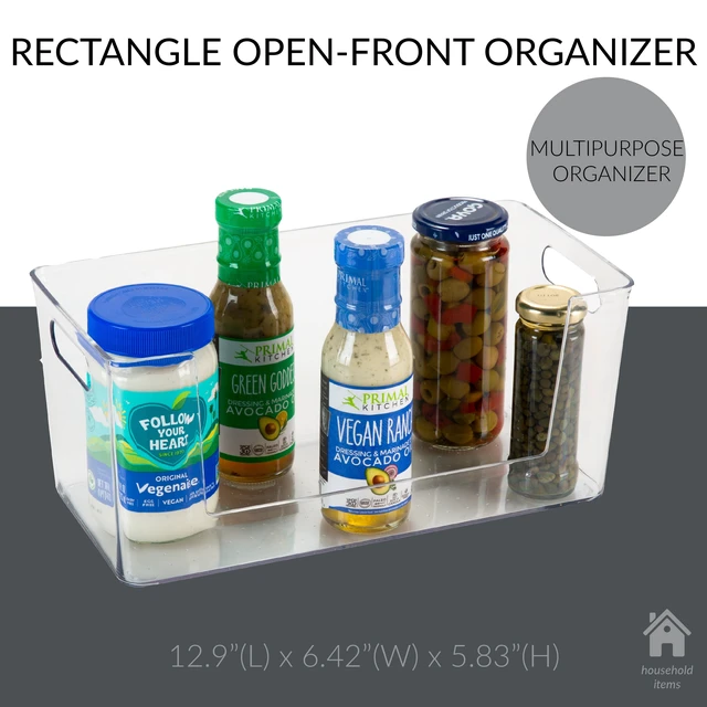 Alt view image 4 of 6 - Simplify Rectangular Cabinet Organizer Basket Bin, Clear