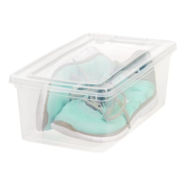 Alt view image 3 of 6 - Mainstays 5Qt Clear Plastic Stackable Storage Box, Set of 20