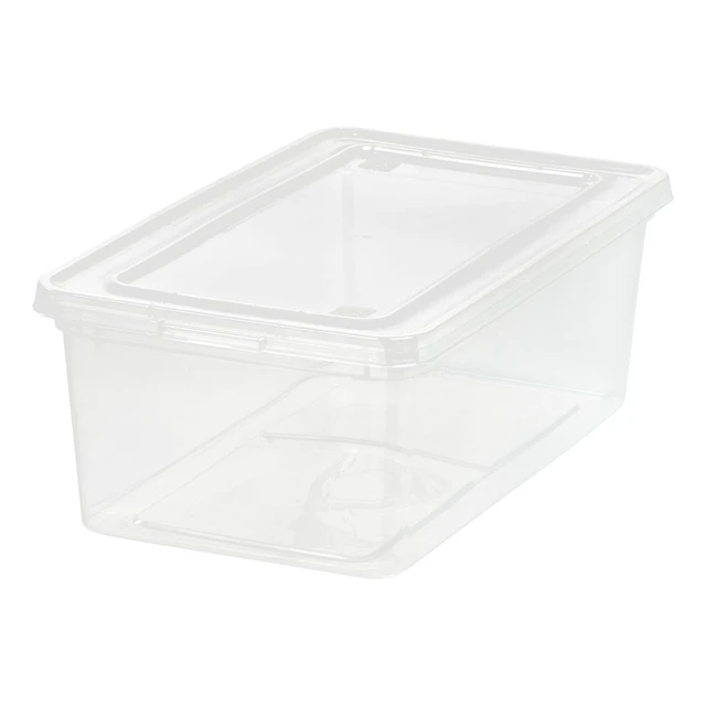 Alt view image 4 of 6 - Mainstays 5Qt Clear Plastic Stackable Storage Box, Set of 20
