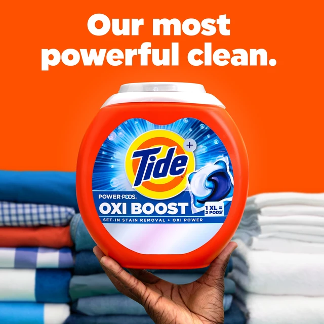 Alt view image 3 of 5 - Tide PODS Laundry Detergent, Oxi Boost Power with Stain Remover and Oxi Power, 45 Count