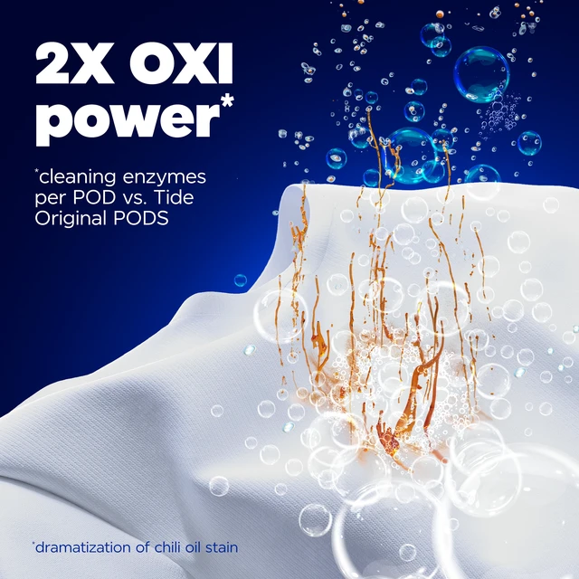 Alt view image 2 of 5 - Tide PODS Laundry Detergent, Oxi Boost Power with Stain Remover and Oxi Power, 45 Count