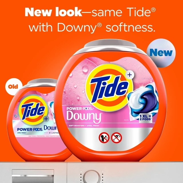 Alt view image 5 of 5 - Tide Power PODS Laundry Detergent Pacs with Downy Soft Boosters, April Fresh Scent, 45 Count