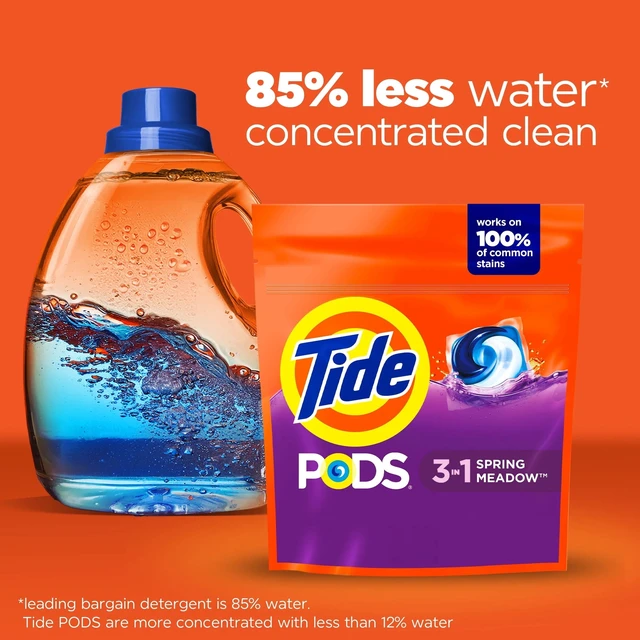 Alt view image 2 of 3 - Tide PODS Laundry Detergent Soap Pacs, Spring Meadow Scent, 76 Count