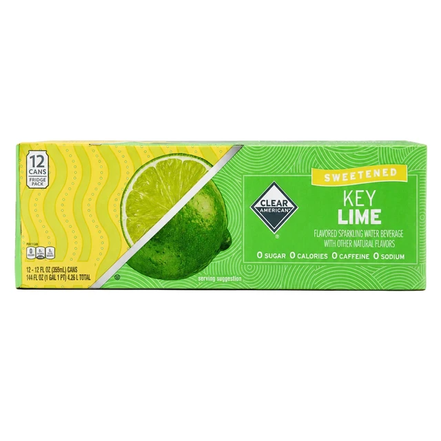 Alt view image 3 of 6 - Clear American Key Lime Sparkling Water, 12 fl oz, 12 Count