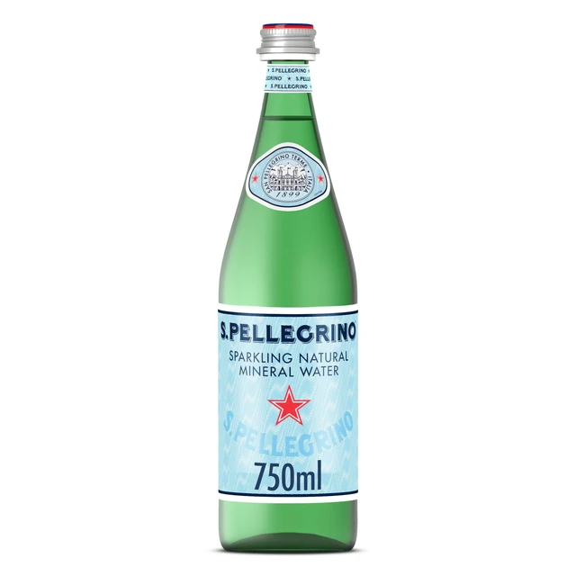 Alt view image 6 of 6 - S.Pellegrino Sparkling Natural Mineral Water 750ml (25.3 fl oz) Glass Bottle (2 Pack)