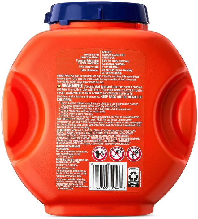 Alt view image 4 of 7 - Great Value Premium Clean Laundry Pacs Original Scent 76 Count