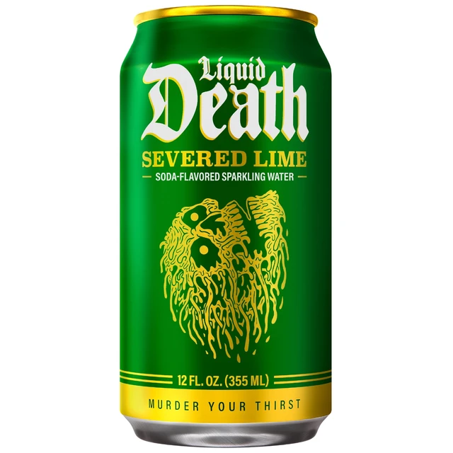 Alt view image 5 of 5 - Liquid Death Severed Lime Soda-Flavored Sparkling Water, 6-Pack (12 fl oz Cans), Low Sugar, Huge Flavor, No Artificial Sweeteners