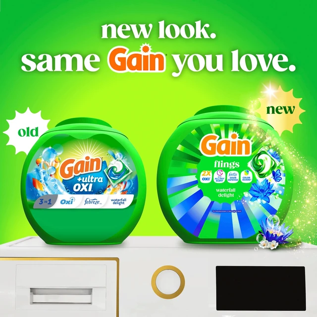 Alt view image 5 of 5 - Gain Flings 4-in-1 Oxi Boost and Febreze Laundry Detergent Pacs, Waterfall Delight Scent, 60 Count