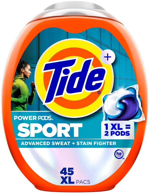 Main image of Tide Power Pods Laundry Detergent with Febreze Sport Odor Defense, 45 Count