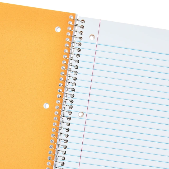 Alt view image 2 of 5 - Pen+Gear 5-Subject Wide Ruled Notebook, 8x10.5in, Green