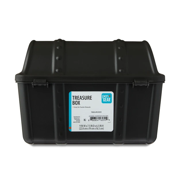 Alt view image 3 of 5 - Pen+Gear Treasure Box Desktop Organizer, Black