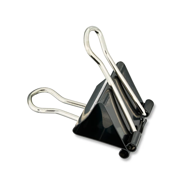 Alt view image 2 of 6 - Pen+Gear Medium Metal Binder Clips, 4 Pack, Black, 12 Count