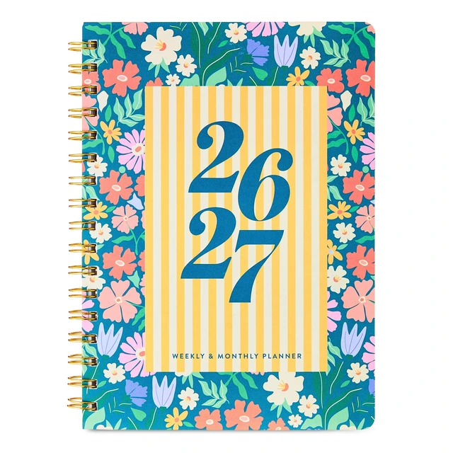 Alt view image 4 of 6 - Pen+Gear 15-Month Monthly/Weekly Planner, 6.75in x 9in, Multicolor Floral, April 2026-June 2027