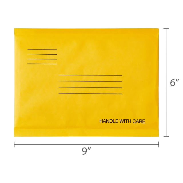 Alt view image 3 of 5 - Pen+Gear #0 Self-Sealing Kraft Bubble Mailers Padded Envelopes 6" x 9" 15 Pack
